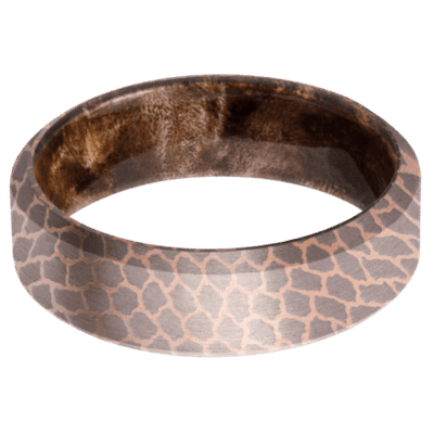 Superconductor Men's Ring with Maple Burl Sleeve