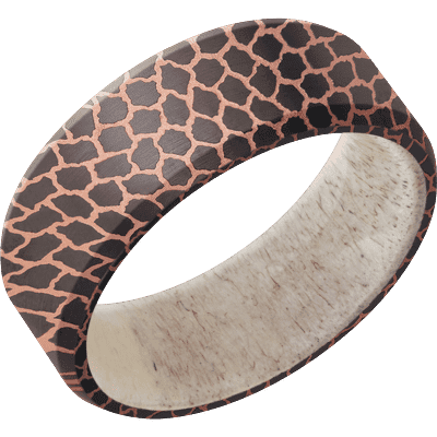 Superconductor Men's Ring with Antler Sleeve All Rings Men's Wedding Band