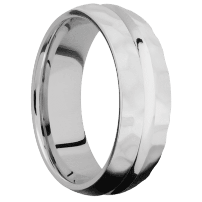 10K White Gold Men's Ring All Rings Men's Wedding Band