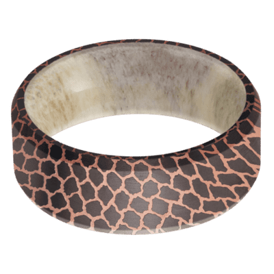 Superconductor Men's Ring with Antler Sleeve All Rings Men's Wedding Band