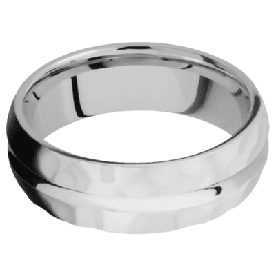 10K White Gold Men's Ring All Rings Men's Wedding Band