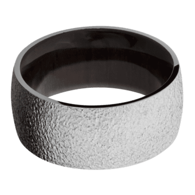 Titanium Men's Ring with Madagascar Rose Wood Sleeve Wood Men's Wedding Band