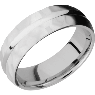 10K White Gold Men's Ring All Rings Men's Wedding Band