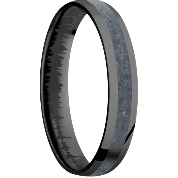Zirconium + Polish Finish All Rings Men's Wedding Band