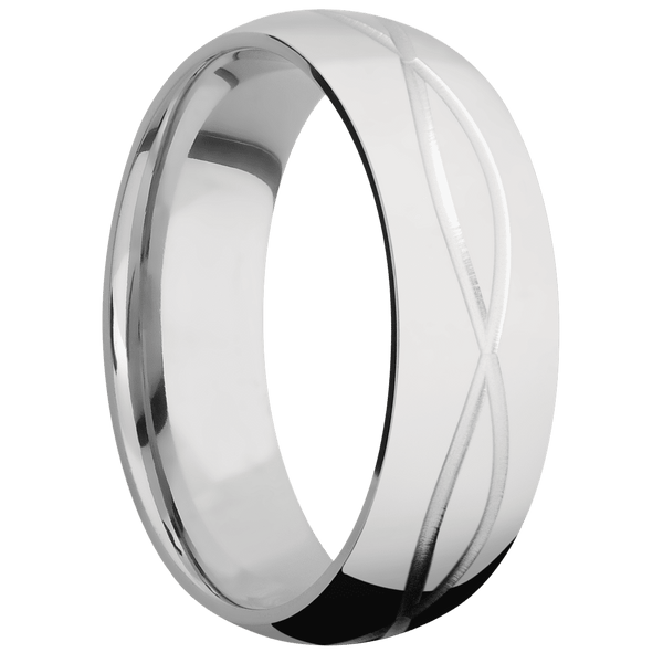 Cobalt Chrome + Polish Finish All Rings Men's Wedding Band