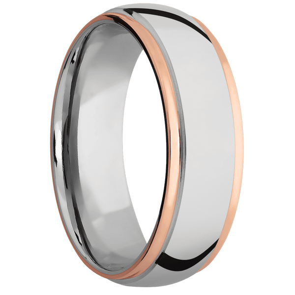 Cobalt Chrome + Polish , Polish Finish All Rings Men's Wedding Band