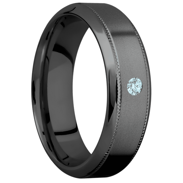Zirconium + Bead , Polish Finish All Rings Men's Wedding Band