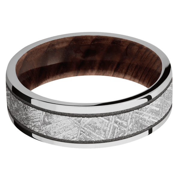 Platinum + Polish Finish + Sequoia All Rings Men's Wedding Band