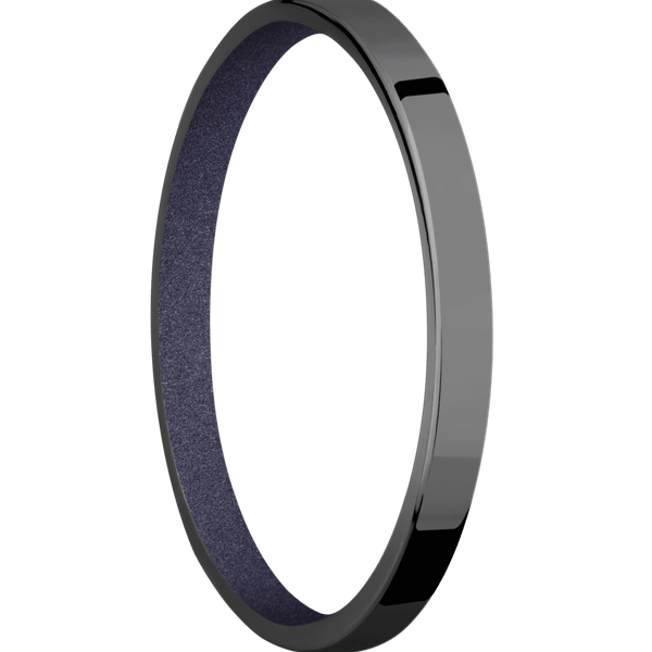 Zirconium + Polish Finish + Crushed Orchid Included in Sale Pricing Men's Wedding Band