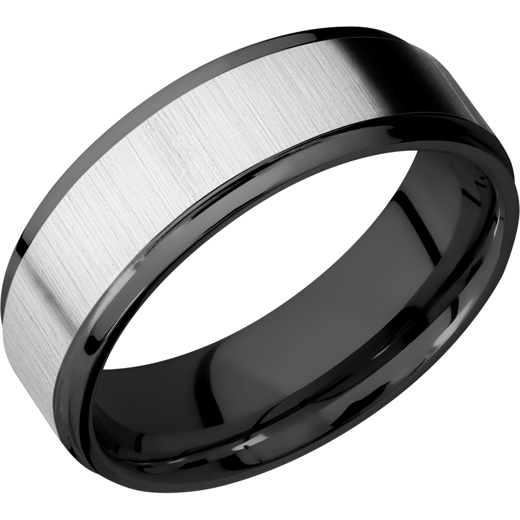 The Samuel Black Zirconium Men s Wedding Band