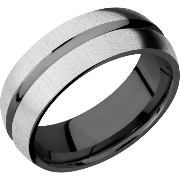 Black Zirconium Men's Ring Black Zirconium Men's Wedding Band
