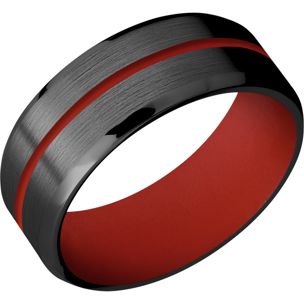 Black Zirconium Men's Ring with Cerakote