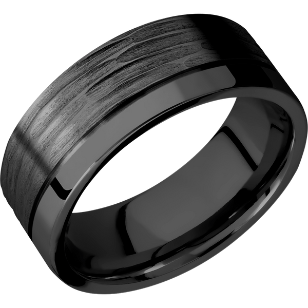 Black Zirconium Men's Ring All Rings Men's Wedding Band