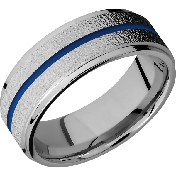 Titanium Men's Ring with Cerakote Cerakote Men's Wedding Band