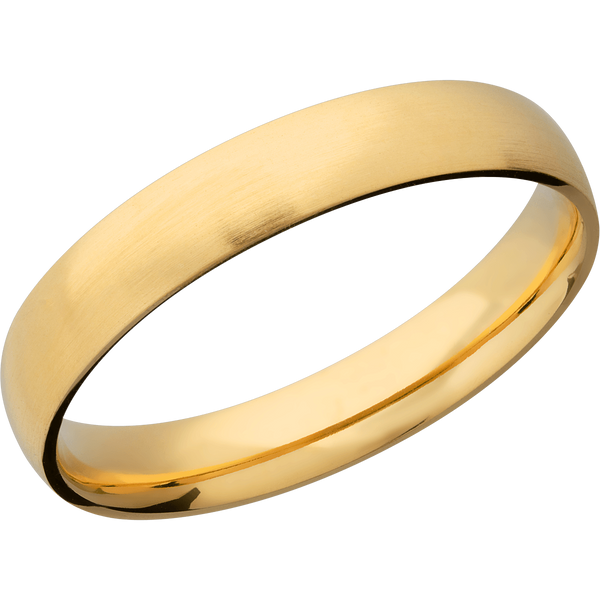 14K Yellow Gold Men's Ring Narrow Rings Men's Wedding Band