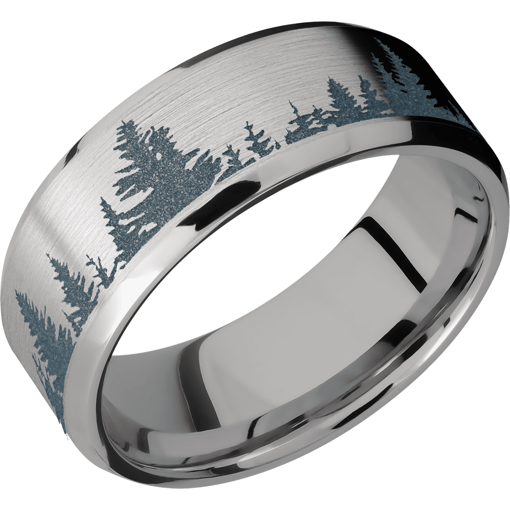 Titanium wedding rings hot sale for him and her