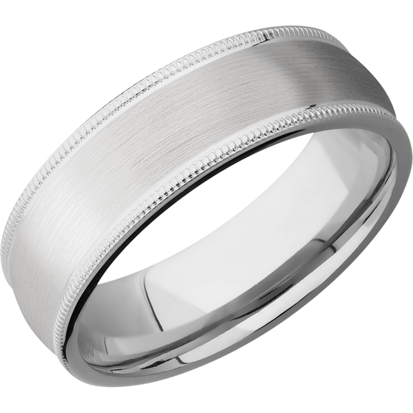 14K White Gold Men's Ring All Rings Men's Wedding Band