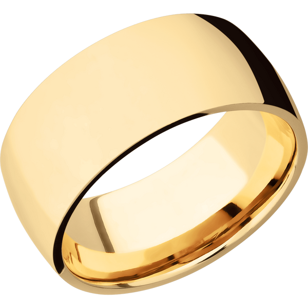 14K Yellow Gold Men's Ring 14K Gold Men's Wedding Band