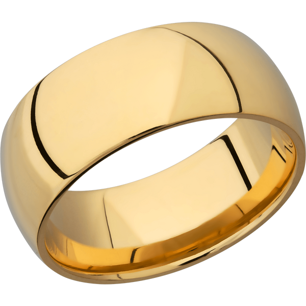 14K Yellow Gold Men's Ring 14K Gold Men's Wedding Band
