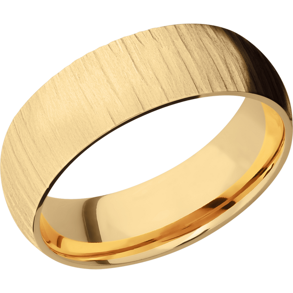 14K Yellow Gold Men's Ring 14K Gold Men's Wedding Band