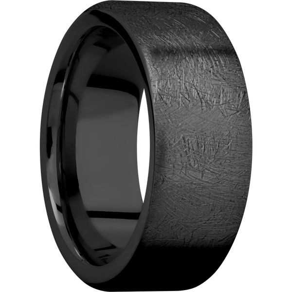 Black Zirconium Men's Ring Black Zirconium Men's Wedding Band