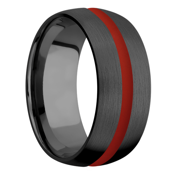 Black Zirconium Men's Ring with Cerakote Cerakote Men's Wedding Band