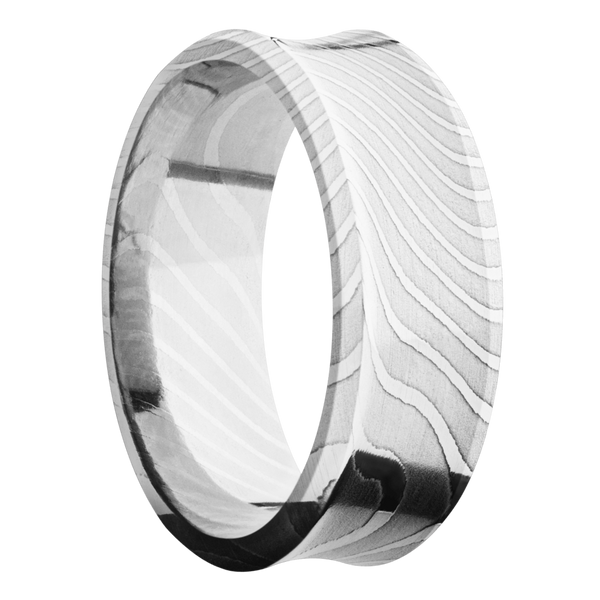Tiger Damascus Steel Men's Ring Damascus Steel Men's Wedding Band