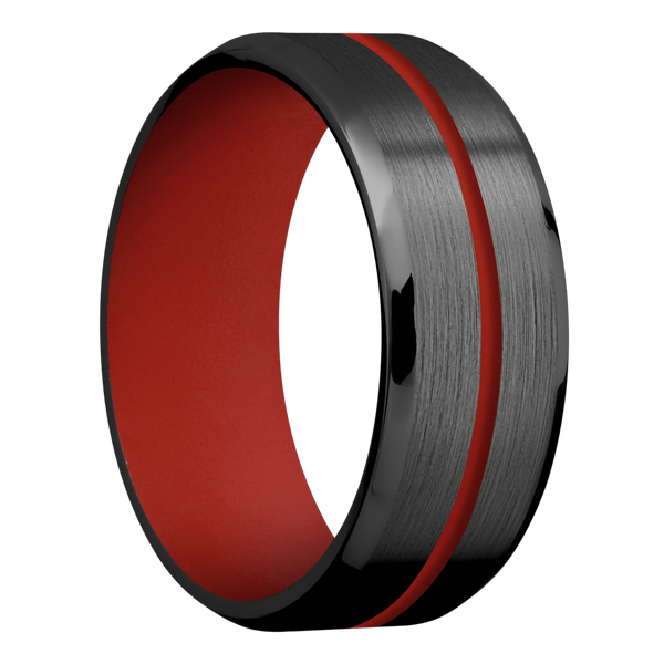 Black Zirconium Men's Ring with Cerakote