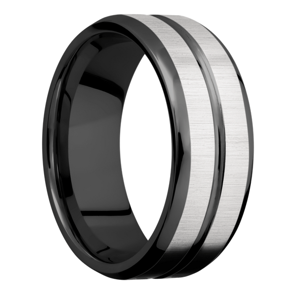 Black Zirconium Men's Ring Black Zirconium Men's Wedding Band