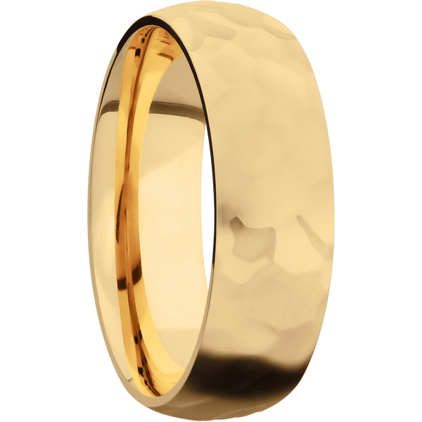 14K Yellow Gold Men's Ring 14K Gold Men's Wedding Band