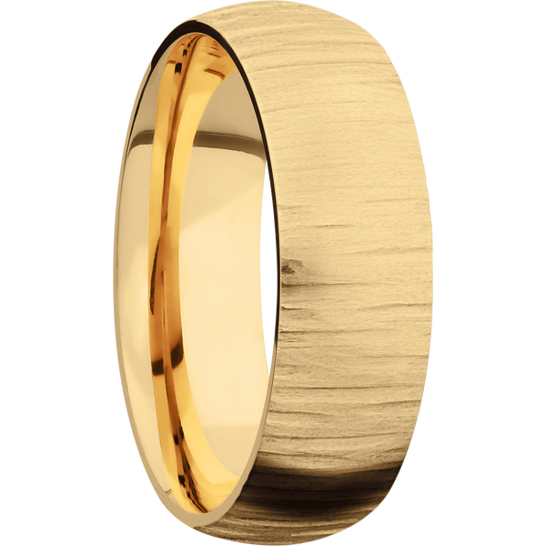 14K Yellow Gold Men's Ring 14K Gold Men's Wedding Band