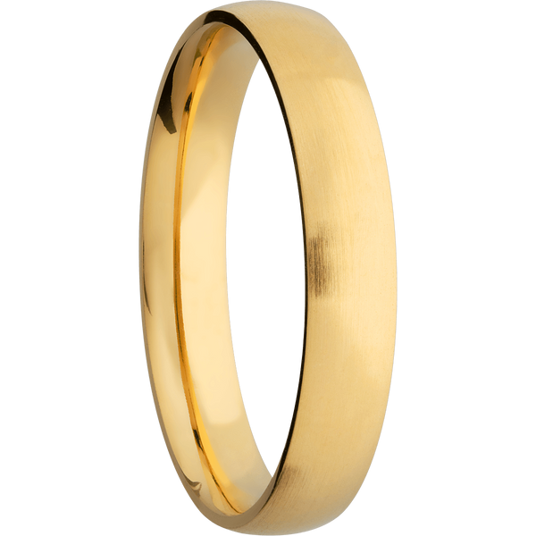 14K Yellow Gold Men's Ring Narrow Rings Men's Wedding Band