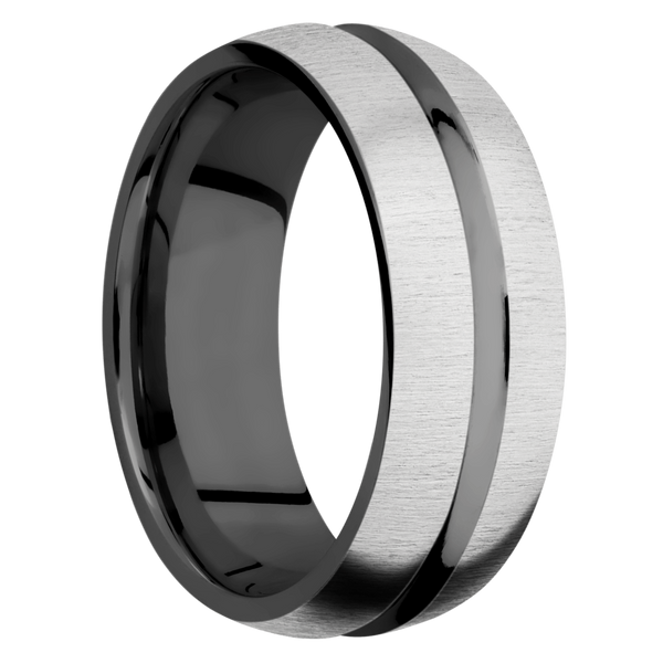 Black Zirconium Men's Ring Black Zirconium Men's Wedding Band