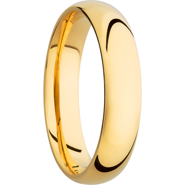 14K Yellow Gold Men's Ring Narrow Rings Men's Wedding Band