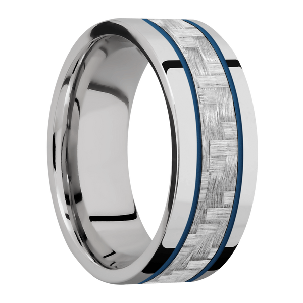 Cobalt Chrome Men's Ring with Carbon Fiber and Cerakote Included in Sale Pricing Men's Wedding Band