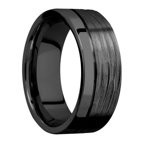 Black Zirconium Men's Ring All Rings Men's Wedding Band