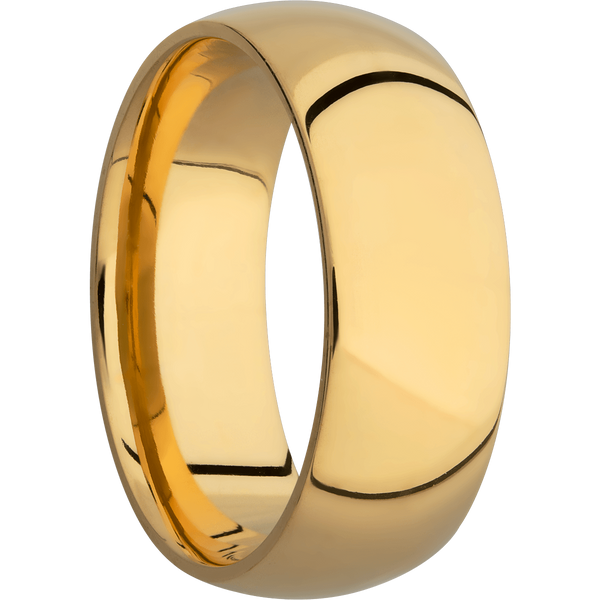 14K Yellow Gold Men's Ring 14K Gold Men's Wedding Band