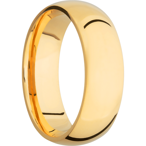 14K Yellow Gold Men's Ring 14K Gold Men's Wedding Band