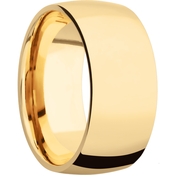 14K Yellow Gold Men's Ring 14K Gold Men's Wedding Band