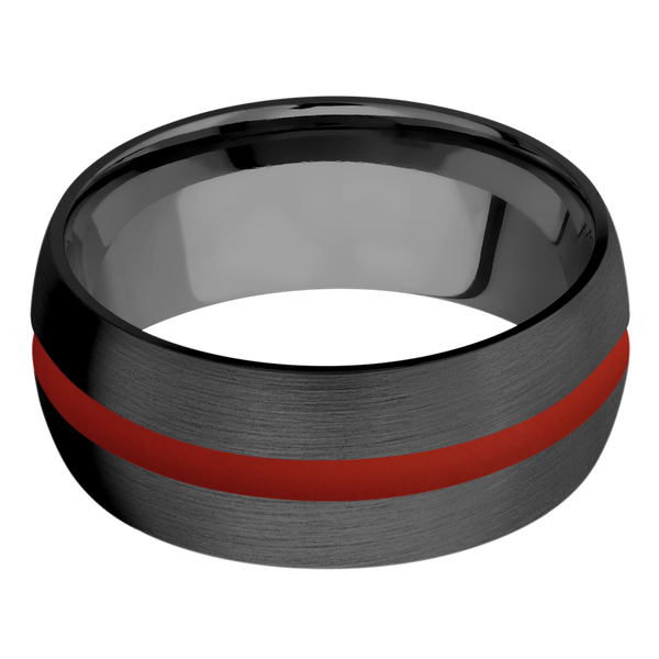 Black Zirconium Men's Ring with Cerakote Cerakote Men's Wedding Band