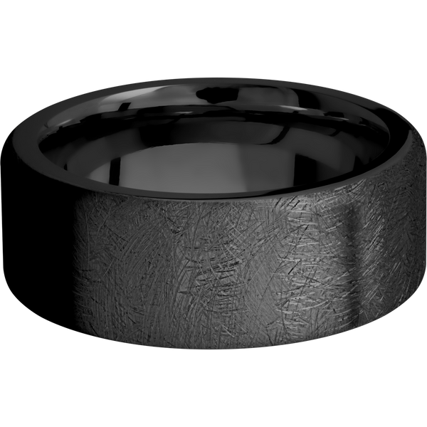 Black Zirconium Men's Ring Black Zirconium Men's Wedding Band