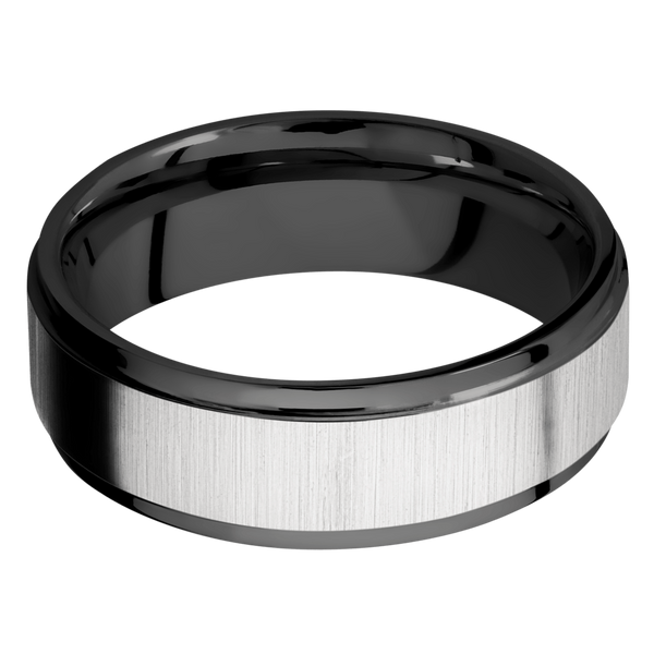 Black Zirconium Men's Ring Black Zirconium Men's Wedding Band