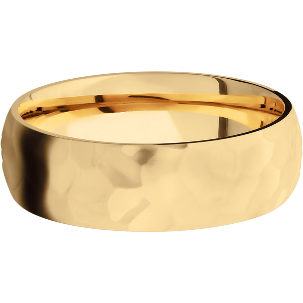 14K Yellow Gold Men's Ring 14K Gold Men's Wedding Band