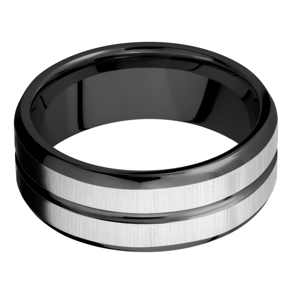 Black Zirconium Men's Ring Black Zirconium Men's Wedding Band