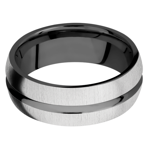 Black Zirconium Men's Ring Black Zirconium Men's Wedding Band