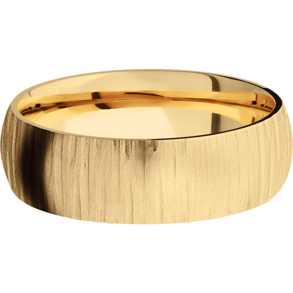 14K Yellow Gold Men's Ring 14K Gold Men's Wedding Band