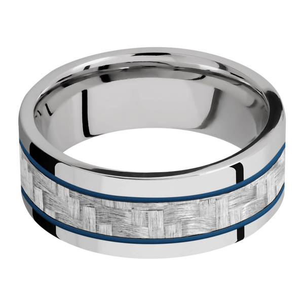 Cobalt Chrome Men's Ring with Carbon Fiber and Cerakote Included in Sale Pricing Men's Wedding Band