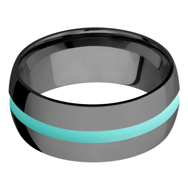 Black Zirconium Men's Ring with Cerakote Cerakote Men's Wedding Band