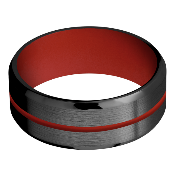 Black Zirconium Men's Ring with Cerakote