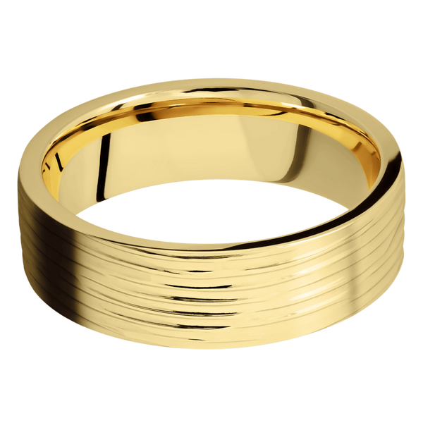 14K Yellow Gold Men's Ring 14K Gold Men's Wedding Band